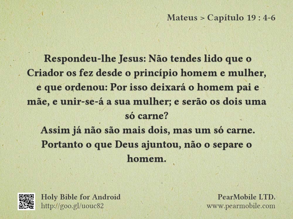 Mateus, Capítulo 19:4-6